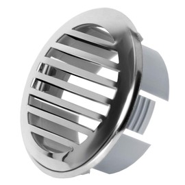 KUAFU 3'' Round Air Vent Cover Hood for Marine Boat Swim Platform Deck 304 Stainless Steel Chrome Grill Grille Domed Louvered