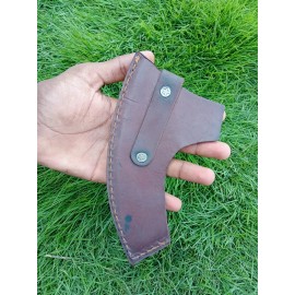 Axe Sheath Hunting Holster Leather Axe Hatchet Blade Cover Ax Head Sheath Case Belt Holster
