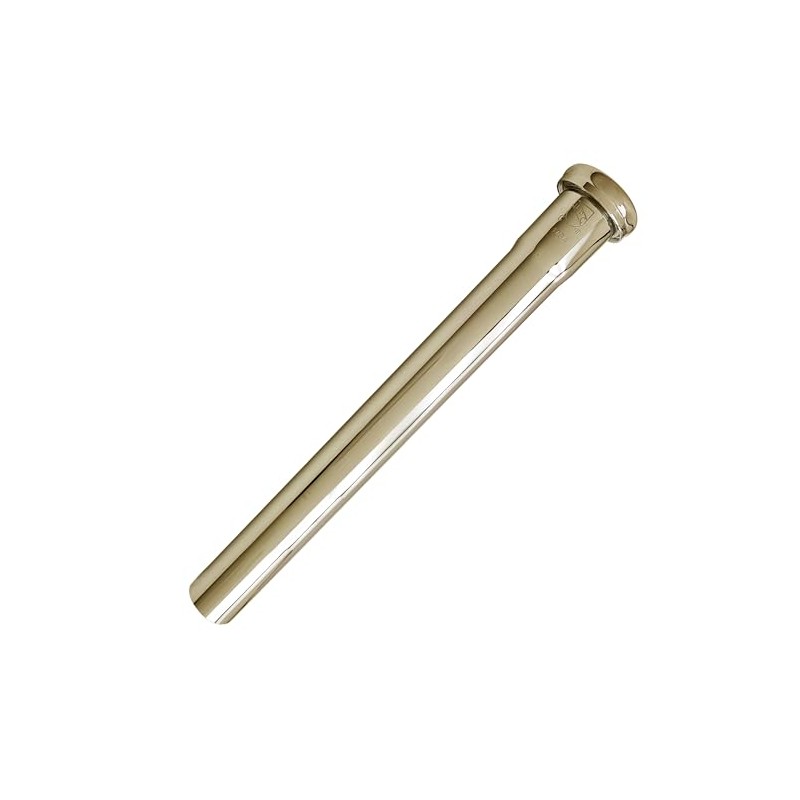Westbrass D421-01 1-1/4" x 12" Slip Joint Extension Tube, Polished