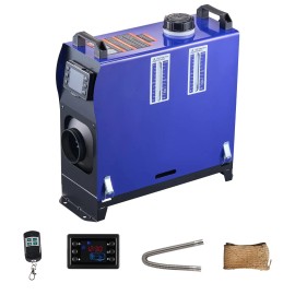 8KW All-in-One Portable Diesel Air Heater DC 12V/24V Remote Control LCD Screen Fast Heating Low Noise RV Interior AccessoriesDefault: Default