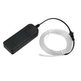 X AUTOHAUX 3 Meter/10ft Neon EL Wire Strip Ice Blue Light Glow for Car Interior