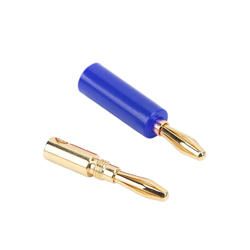 10PCS Banana Plugs 4mm Audio Jack Connector Solderless Six Blade