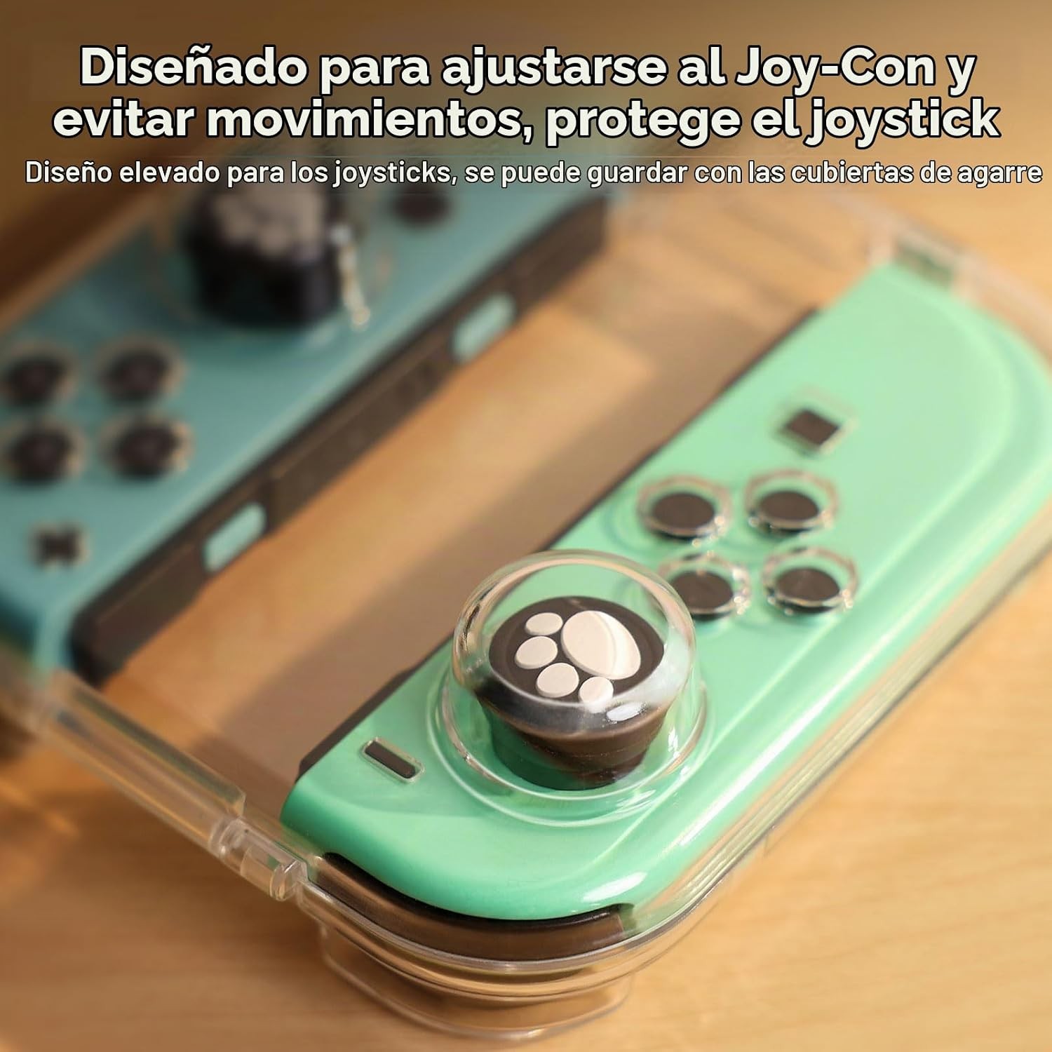 IINE Funda de Almacenamiento Transparente para Joypad, Caja Protectora Portátil a Prueba de Polvo Compatible con Switch Controller, SwitchOLED PC