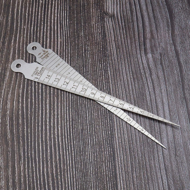 eMagTech 2Pcs Wedge Feeler Gauge Taper Gap Gauge Taper Welding