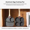 Egg Frying Pan Heat Sensitive Silicone Aluminium Pancake Frying Pan