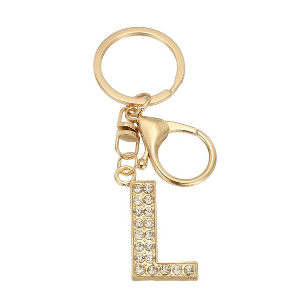 PATIKIL Initial Letter Key Chain, Letter A-Z Keychain Initials Keyring