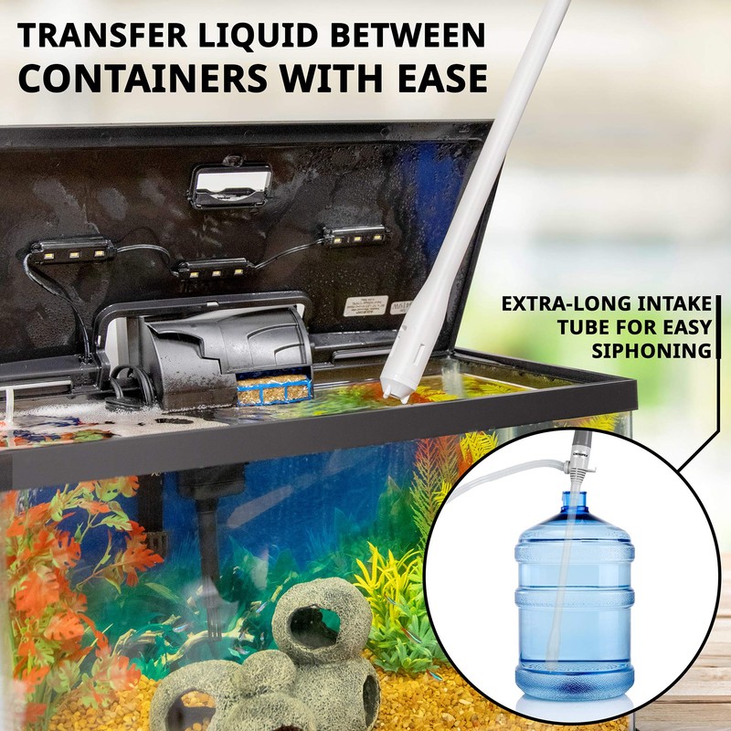 DEWAY Automatic Fuel Transfer Pump with Nozzle for Quick Flow