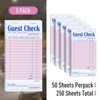 DGBDPACK Guest Check Pads for Servers - Thick Paper (6