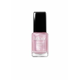 LONDONTOWN Baby Pink Glittery Nail Polish, Pink Strawberry lakur, Vegan Chip-Resistant Long-Lasting Nail Lacquer, 40 fl oz