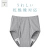 Gunze HWC131 Incontinence Briefs (Front Opening) Gray Heathered Size M