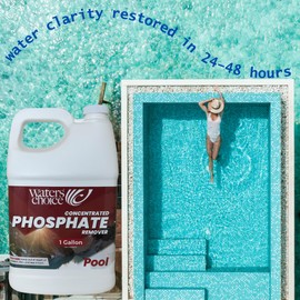 Waters Choice Concentrated Pool Phosphate Remover - 1 Gallon - Maximum Strength, Fast-Acting Solution for Eliminating Phosphates in Pools