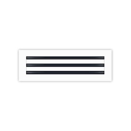 BUILDMART - 18x6 Modern AC Vent Cover - Decorative White Air Vent - Standard Linear Slot Diffuser - Register Grille for Ceiling, Walls & Floors - Texas Buildmart