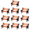 Evemodel YZ150 10pcs Model Train 1:150 bench chair settee N