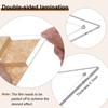 BENECREAT 6Pcs Free Motion Triangle Quilting Template Set, Acrylic Transparent