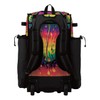 Boombah Catchers Superpack Hybrid Rolling Bat Bag - Lava Multicolor