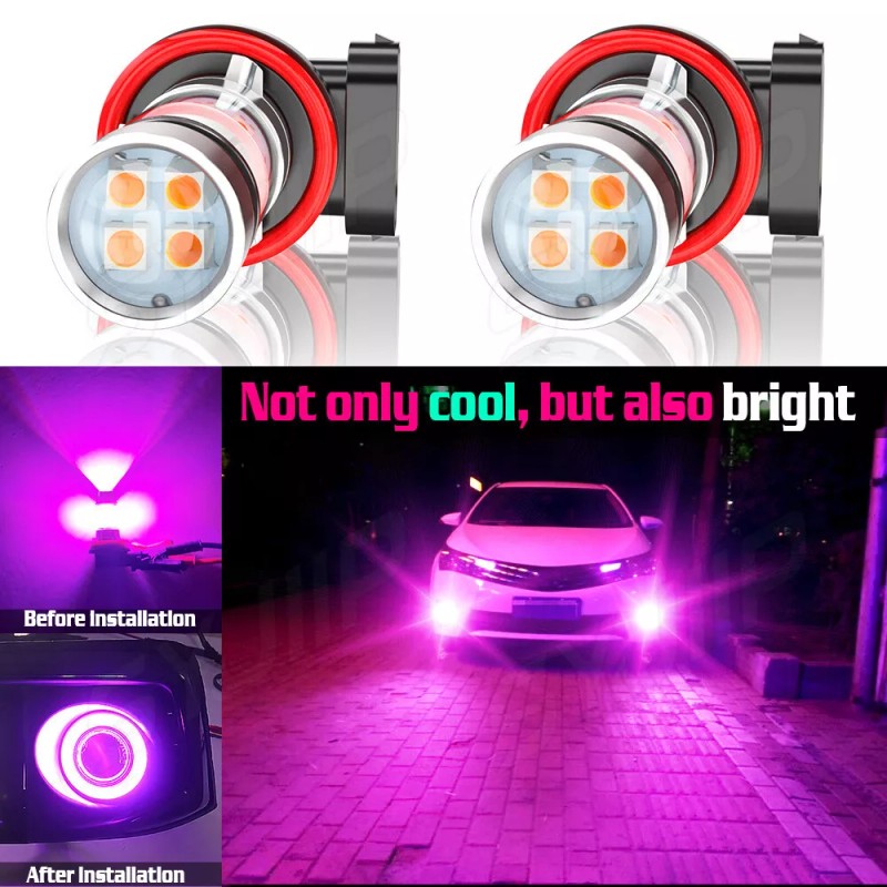 CHUSYYRAY LED Fog/Driving Light Bulbs H8 H16 H11 Fog Light