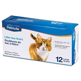 Petmate Large Litter Pan Liners, 12 Count (Pack of 1)