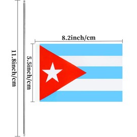 Cuba Desk Flag Cuban Small Mini Table Flags Decorations(Cuba)