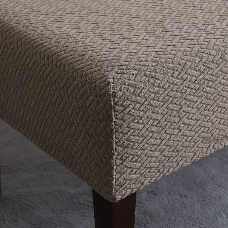 FORCHEER Dining Bench Cover Waterproof Stretch Jacquard Bench Slipcover for