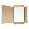 D.RECT - Pack of 6 Cardboard Document Folder Kraft Cardboard