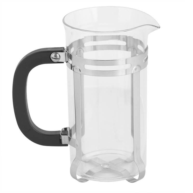 350ml Stainless Steel Glass Hollow Cafetiere French Filter Tea Coffee