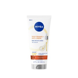 NIVEA Skin Firming & Anti Crepe Body Serum-Lotion with Q10, Hyaluronic Acid and Vitamin C, 72-Hour Moisture, 6.7 Fl Oz Tube