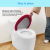 Comfortable Soft Plush Toilet Lid Cover for Bathroom, Machine Washable