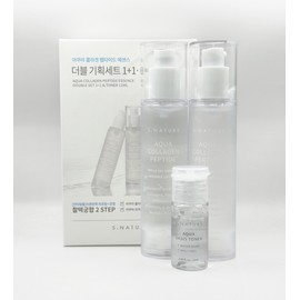 Esnature 1+1 S-Nature Aqua Collagen Peptide Triple Gel Essence 50ml+50ml+Toner 12ml / 1+1 에스네이처 아쿠아 콜라겐 펩타이드 트리플 젤에센스 50ml+50ml+토너12ml