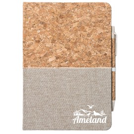 Huuraa Notebook Ameland Gift diary with cork cover 80 sheets Din A5 incl. Ballpoint pen Ameland gift idea