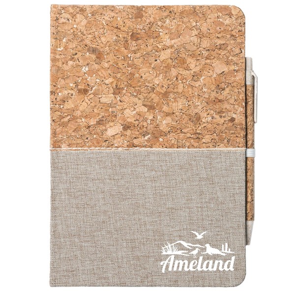 Huuraa Notebook Ameland Gift diary with cork cover 80 sheets