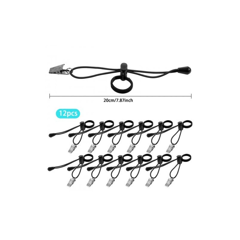 AvoDovA Backdrop Background Clips Holder, 12Pcs Background String Clips Holder,