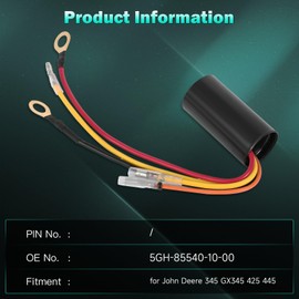 SCITOO CDI BOX Module Ignition Coil Fits for John Deere 345 GX345 425 445 Electrical Time Delay Module Replaces AM128906