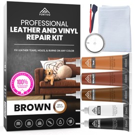 Leather Repair Kits for Couches Brown- Vinyl Repair Kit, Leather Repair Kit, Furniture Repair Kit - Leather Scratch Repair for Refurbishing for Uphols