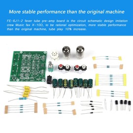 VBESTLIFE 6J-I Elektronischer Röhren-Galle-Vorverstärker, AC12V 1A 6J-1 Elektronenventil Vorverstärker-Röhren-Stereo-Galle-Vorverstärker-Board Buffer Effector DIY-Kit