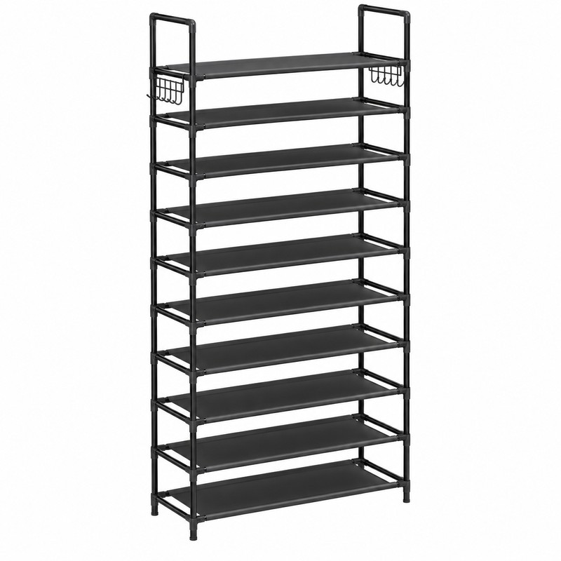 10-Tier Tall Shoe Rack for Entryway & Closet – Large-Capacity