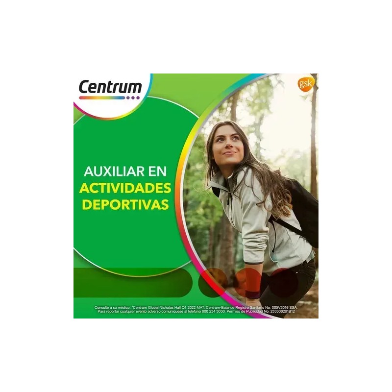 Multivitamínico Centrum Balance Con Vitamina B Vitamina C Hierro Potasio