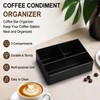 BinaryABC Tea Bag Storage Box and Sugar Packet Holder for