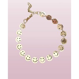 Smile Face Bracelet Gold Plated Happy Smiling Faces Gift For Her