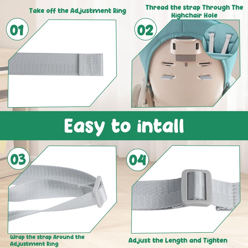 High Chair Straps Replacement Compatible for gracos Highchairs and Most