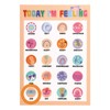 Magnetic Daily Mood Tracker, Bohemia Style Feeling Chart Poster with
