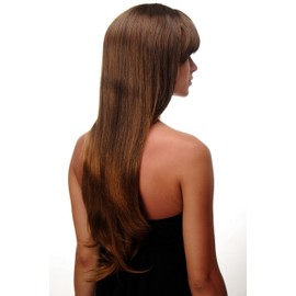 WIG ME UP - Wig Brown Black Brown Copper Brown Mix Long Parting Sexy Long Haired Straight Wig 70 cm 3111-2T30