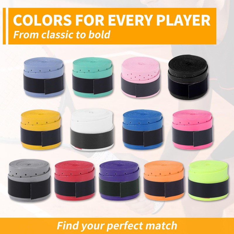 CAPASTEC 2 Pack Tennis Badminton Perforated Grip Tape Breathable Fishing