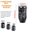 muge racing Gear Shift Knob,Universal Carbon Fiber Forged Pattern Car