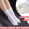 LINEMIN Womens Fuzzy Socks Cozy Fluffy Winter Warm Slipper Socks