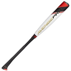 Axe Bat 2022 Avenge Pro (-5, 2-5/8") USSSA Baseball Bat, 2-Piece Composite, White/Black/Red (31" / 26 oz.)