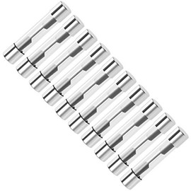 sourcing map Fuses 20A DC 32V 6x32mm Stereo Audio Alarm Amplifier Glass 10pcs