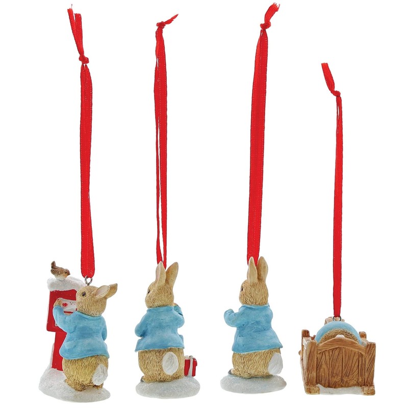 Beatrix Potter Set of 4 Hanging Ornaments