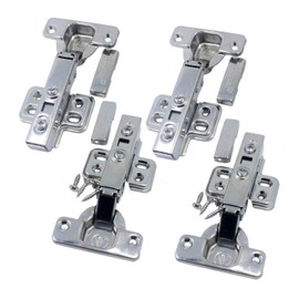 LUCKYBEE Sliding Hinges 35mm Full Coverage Sliding Hinge Copper Core Hydraulic Hinge Construction Parts Pack of 4