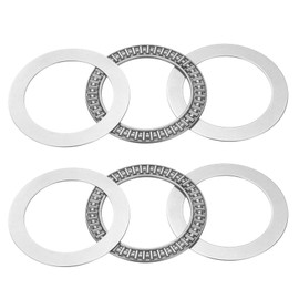 sourcing map 2 Sets AXK6590 Thrust Needle Roller Bearings with 4 Washers, Chrome Steel Needle Roller Bearings, ID 65mm, OD 90mm, Thickness 5mm