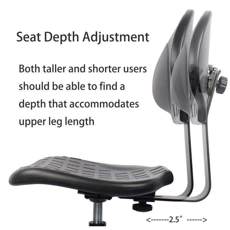 TAKE UR SEAT® Deluxe Heavy Duty Drafting Lab Stool Chair,